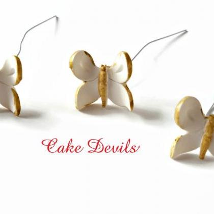 Butterfly Cake Decorations Fondant Butterflies On Wires