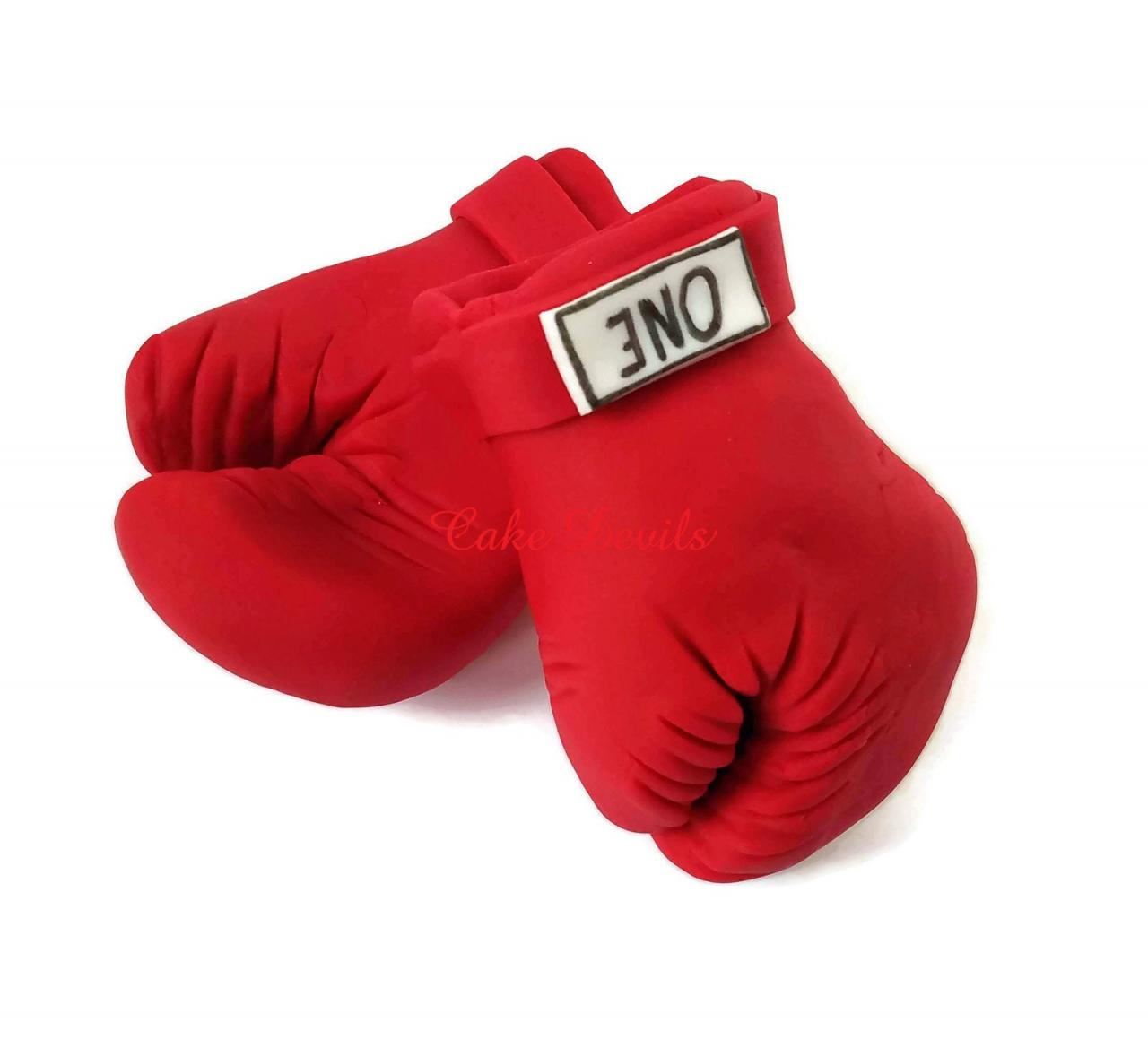 Boxing Gloves Cake Topper Fondant Boxing Gloves Cake Decorations
